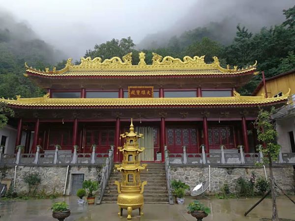 天津大雄宝殿庙宇瓦施工效果